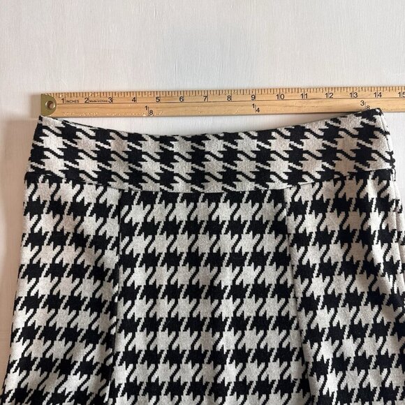 Y2K Skirt Size Small White Black Houndstooth Fit & Flare Catch My I Academia - Picture 5 of 9